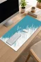 SonicTouch Klavye Mousepad 32x70cm Turkuaz Geçiş Dikişsiz Pürüzsüz Sıvı Geçirmez Kaymaz Taban