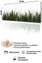 SonicTouch Klavye Mousepad 32x70cm Sisli Çamlar Dikişsiz Pürüzsüz Sıvı Geçirmez Kaymaz Taban