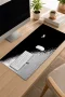 SonicTouch Klavye Mousepad 32x70cm Kuğuların Dengesi Dikişsiz Pürüzsüz Sıvı Geçirmez Kaymaz Taban