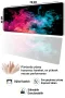 SonicTouch Klavye Mousepad 32x70cm Neon Duman Dansı Dikişsiz Pürüzsüz Sıvı Geçirmez Kaymaz Taban