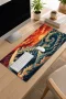 SonicTouch Klavye Mousepad 32x70cm Japon Gün Batımı Dikişsiz Pürüzsüz Sıvı Geçirmez Kaymaz Taban