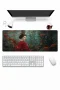 SonicTouch Klavye Mousepad 32x70cm Kızıl Akvaryum Dikişsiz Pürüzsüz Sıvı Geçirmez Kaymaz Taban