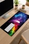SonicTouch Klavye Mousepad 32x70cm Nebula Ufku Dikişsiz Pürüzsüz Sıvı Geçirmez Kaymaz Taban