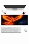 SonicTouch Klavye Mousepad 32x70cm Küllerden Yükseliş Anka Kuşu Pürüzsüz Sıvı Geçirmez Kaymaz Taban