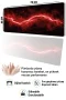 SonicTouch Klavye Mousepad 32x70cm Kızıl Akım Dikişsiz Pürüzsüz Sıvı Geçirmez Kaymaz Taban