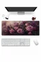 SonicTouch Klavye Mousepad 32x70cm Gece Gülleri Dikişsiz Pürüzsüz Sıvı Geçirmez Kaymaz Taban