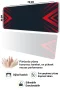 SonicTouch Klavye Mousepad 32x70cm Kırmızı Hücum Dikişsiz Pürüzsüz Sıvı Geçirmez Kaymaz Taban