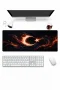 SonicTouch Klavye Mousepad 32x70cm Alev Hilali Dikişsiz Pürüzsüz Sıvı Geçirmez Kaymaz Taban