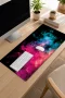 SonicTouch Klavye Mousepad 32x70cm Neon Duman Dansı Dikişsiz Pürüzsüz Sıvı Geçirmez Kaymaz Taban