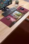 SonicTouch Klavye Mousepad 32x70cm Pembe Huzur Dikişsiz Pürüzsüz Sıvı Geçirmez Kaymaz Taban