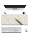 SonicTouch Klavye Mousepad 32x70cm Sessiz Satırlar Dikişsiz Pürüzsüz Sıvı Geçirmez Kaymaz Taban