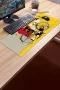 SonicTouch Klavye Mousepad 32x70cm Sarı Rota Dikişsiz Pürüzsüz Sıvı Geçirmez Kaymaz Taban