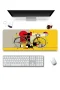 SonicTouch Klavye Mousepad 32x70cm Sarı Rota Dikişsiz Pürüzsüz Sıvı Geçirmez Kaymaz Taban