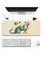 SonicTouch Klavye Mousepad 32x70cm Kübik Kedi Dikişsiz Pürüzsüz Sıvı Geçirmez Kaymaz Taban