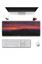 SonicTouch Klavye Mousepad 32x70cm Kızıl Ufuk Dikişsiz Pürüzsüz Sıvı Geçirmez Kaymaz Taban