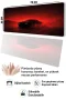 SonicTouch Klavye Mousepad 32x70cm Kızıl Drift Dikişsiz Pürüzsüz Sıvı Geçirmez Kaymaz Taban