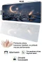 SonicTouch Klavye Mousepad 40x90cm Duman Hilali Dikişsiz Pürüzsüz Sıvı Geçirmez Kaymaz Taban