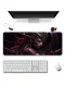 SonicTouch Klavye Mousepad 40x90cm Kızıl Siber Kraliçe Dikişsiz Pürüzsüz Sıvı Geçirmez Kaymaz Taban
