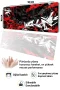 SonicTouch Klavye Mousepad 40x90cm Kızıl Kaos Dikişsiz Pürüzsüz Sıvı Geçirmez Kaymaz Taban