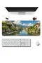 SonicTouch Klavye Mousepad 40x90cm Yeşil Kanal Dikişsiz Pürüzsüz Sıvı Geçirmez Kaymaz Taban