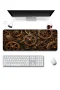 SonicTouch Klavye Mousepad 40x90cm Bronz Çarklar Dikişsiz Pürüzsüz Sıvı Geçirmez Kaymaz Taban