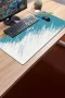 SonicTouch Klavye Mousepad 40x90cm Turkuaz Geçiş Dikişsiz Pürüzsüz Sıvı Geçirmez Kaymaz Taban