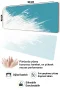 SonicTouch Klavye Mousepad 40x90cm Turkuaz Geçiş Dikişsiz Pürüzsüz Sıvı Geçirmez Kaymaz Taban