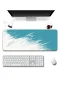 SonicTouch Klavye Mousepad 40x90cm Turkuaz Geçiş Dikişsiz Pürüzsüz Sıvı Geçirmez Kaymaz Taban