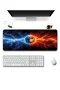 SonicTouch Klavye Mousepad 40x90cm Kozmik Denge Dikişsiz Pürüzsüz Sıvı Geçirmez Kaymaz Taban