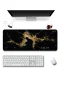 SonicTouch Klavye Mousepad 40x90cm izmir Gece Haritası Dikişsiz Pürüzsüz Sıvı Geçirmez Kaymaz Taban