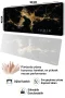 SonicTouch Klavye Mousepad 40x90cm izmir Gece Haritası Dikişsiz Pürüzsüz Sıvı Geçirmez Kaymaz Taban