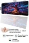 SonicTouch Klavye Mousepad 40x90cm Neon Hayat Ağacı Dikişsiz Pürüzsüz Sıvı Geçirmez Kaymaz Taban