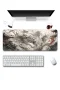 SonicTouch Klavye Mousepad 40x90cm Beyaz Kaplan Tapınağı Pürüzsüz Sıvı Geçirmez Kaymaz Taban
