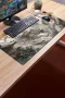 SonicTouch Klavye Mousepad 40x90cm Beyaz Kaplan Tapınağı Pürüzsüz Sıvı Geçirmez Kaymaz Taban