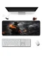 SonicTouch Klavye Mousepad 40x90cm Ateş Hattı Dikişsiz Pürüzsüz Sıvı Geçirmez Kaymaz Taban