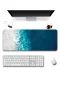SonicTouch Klavye Mousepad 40x90cm Sonsuz Okyanus Dikişsiz Kenar Pürüzsüz Sıvı Geçirmez Kaymaz Taban
