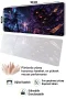 SonicTouch Klavye Mousepad 40x90cm Neon Büyücü Dikişsiz Pürüzsüz Sıvı Geçirmez Kaymaz Taban