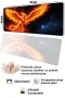 SonicTouch Klavye Mousepad 40x90cm Küllerden Yükseliş Anka Kuşu Pürüzsüz Sıvı Geçirmez Kaymaz Taban