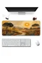 SonicTouch Klavye Mousepad 40x90cm Altın Vadi Dikişsiz Pürüzsüz Sıvı Geçirmez Kaymaz Taban