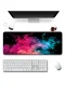 SonicTouch Klavye Mousepad 40x90cm Neon Duman Dansı Dikişsiz Pürüzsüz Sıvı Geçirmez Kaymaz Taban