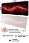 SonicTouch Klavye Mousepad 40x90cm Kızıl Akım Dikişsiz Kenar Pürüzsüz Sıvı Geçirmez Kaymaz Taban