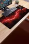 SonicTouch Klavye Mousepad 40x90cm Kızıl Akım Dikişsiz Kenar Pürüzsüz Sıvı Geçirmez Kaymaz Taban