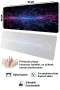 SonicTouch Klavye Mousepad 40x90cm Siber Doku Dikişsiz Pürüzsüz Sıvı Geçirmez Kaymaz Taban