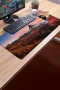 SonicTouch Klavye Mousepad 40x90cm Kızıl Dağlar Dikişsiz Pürüzsüz Sıvı Geçirmez Kaymaz Taban