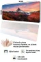 SonicTouch Klavye Mousepad 40x90cm Kızıl Dağlar Dikişsiz Pürüzsüz Sıvı Geçirmez Kaymaz Taban