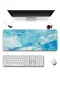 SonicTouch Klavye Mousepad 40x90cm Mint Fırtınası Dikişsiz Pürüzsüz Sıvı Geçirmez Kaymaz Taban