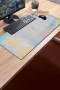 SonicTouch Klavye Mousepad 40x90cm Pastel Tuval Dikişsiz Pürüzsüz Sıvı Geçirmez Kaymaz Taban