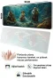 SonicTouch Klavye Mousepad 40x90cm Okyanus Senfonisi Dikişsiz Pürüzsüz Sıvı Geçirmez Kaymaz Taban