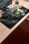 SonicTouch Klavye Mousepad 40x90cm Baykuş Ruhu Dikişsiz Pürüzsüz Sıvı Geçirmez Kaymaz Taban