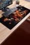 SonicTouch Klavye Mousepad 40x90cm Turuncu Akış Dikişsiz Pürüzsüz Sıvı Geçirmez Kaymaz Taban
